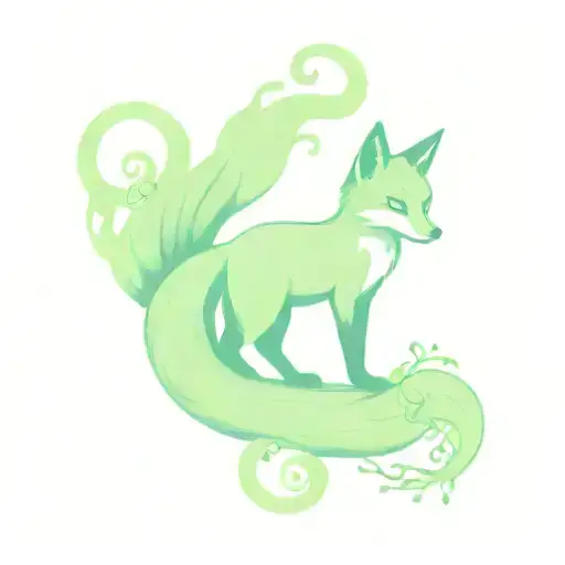 Kitsune Fox Cherry Tree Roots