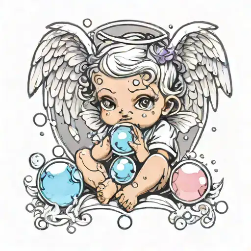 Bubbles And 444 Baby Angel Crying
