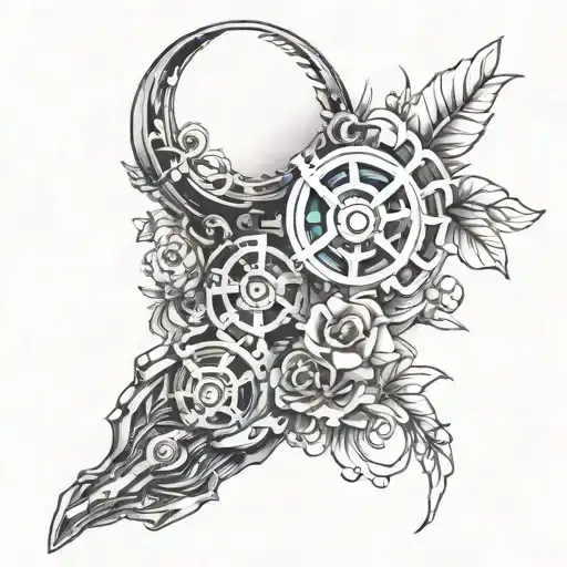 Mechanical Nature Theme Arm Sleve