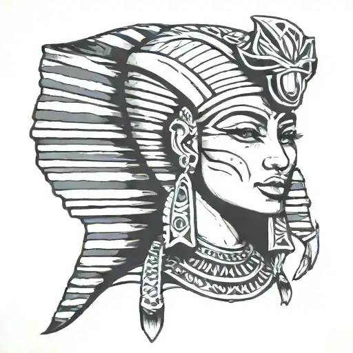 Egyptian Female Pharao Portrait