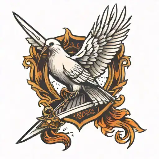 Dove And Sword Going