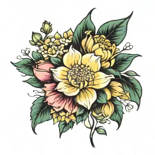 Birth Flower Bouquet