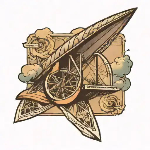 Paper Airplane London Eye In Stamp