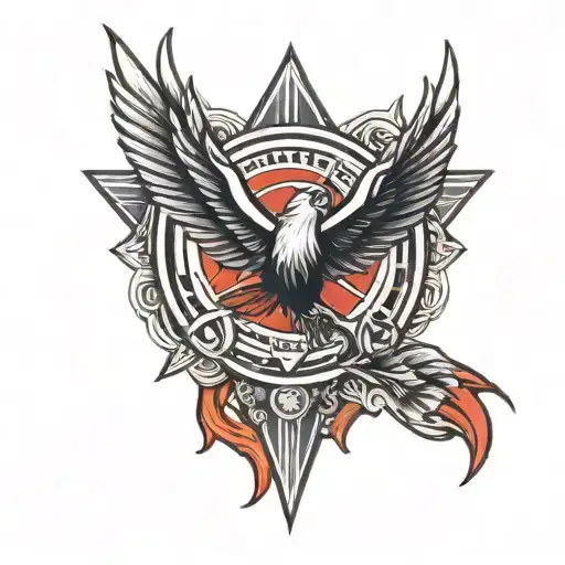 Ethereum With Phoenix Red Wings Logo
