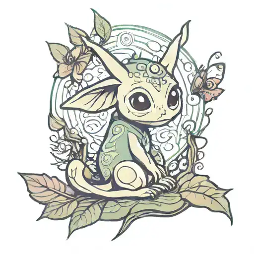 Korok Looing At Fairy Sitting