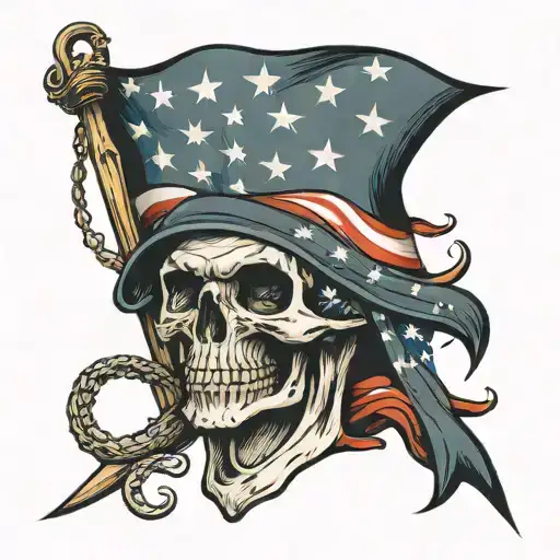 Reaper Us Flag Downward Spiral