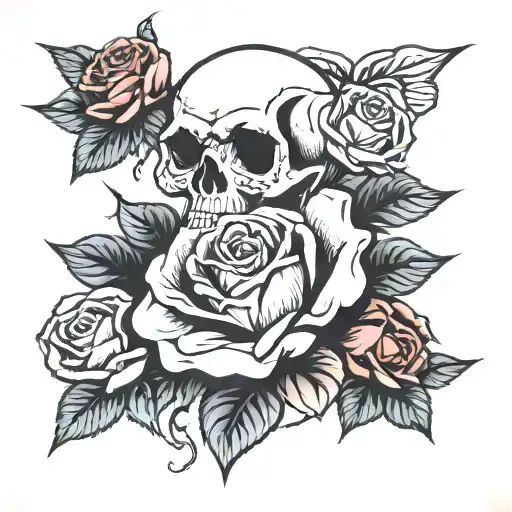 Skull Rose