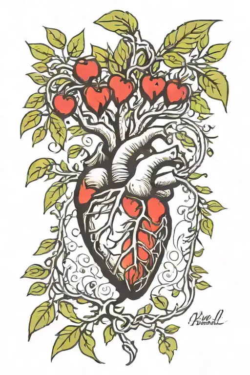 Bleadin Heart Hanging From Olive Tree Roots