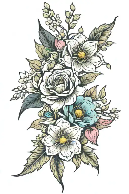 January And November Birth Flower Bouquet