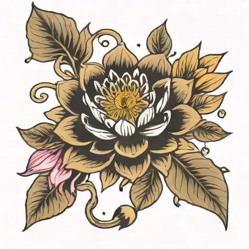 Water Lily Larkspur Poppy