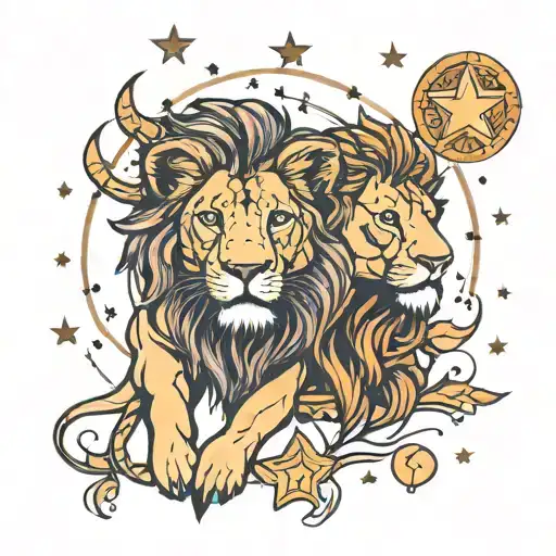 Lion Lioness Taurus Stars