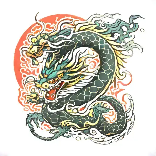 Long Chinese Dragon