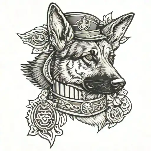 German Shepherd Captian Uniform