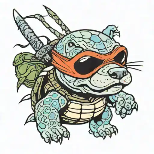 Pitbull Ninja Turtles