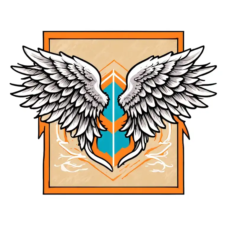 Wing Tattoo For Forearm