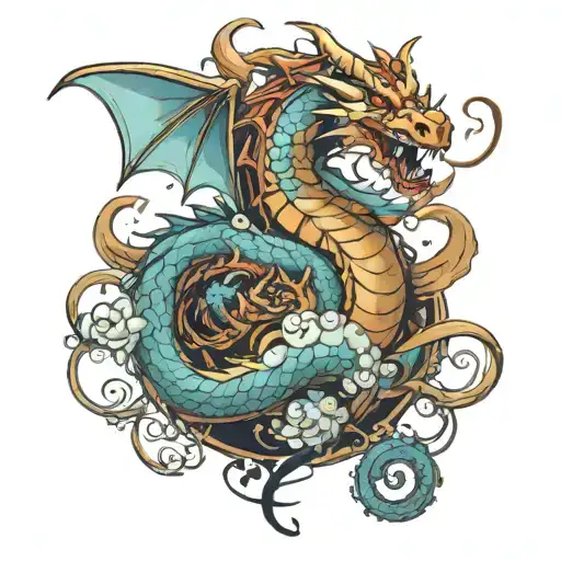 Dragon Hoarding Treasure Planet