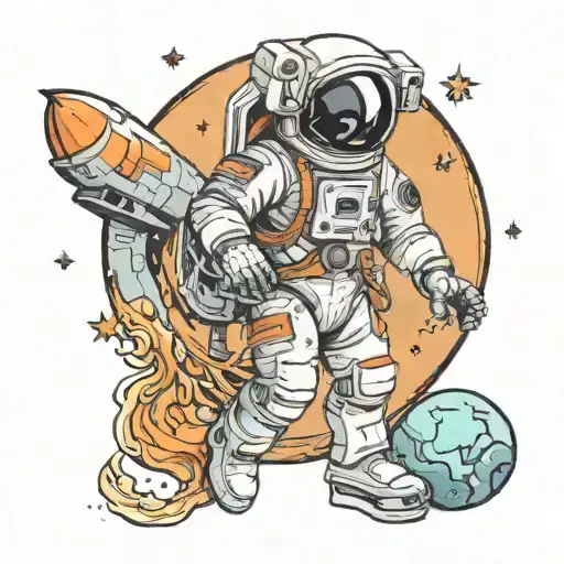 Space With Astronaut