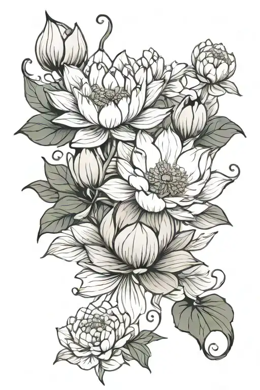 Lotus And Peony