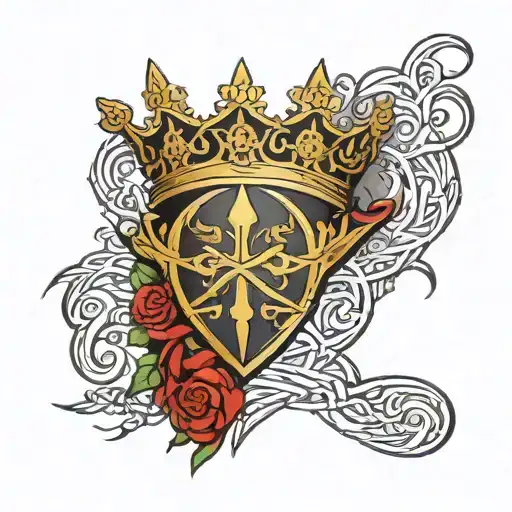 Kingdom Hearts Crown With Celtic Knot Pattern
