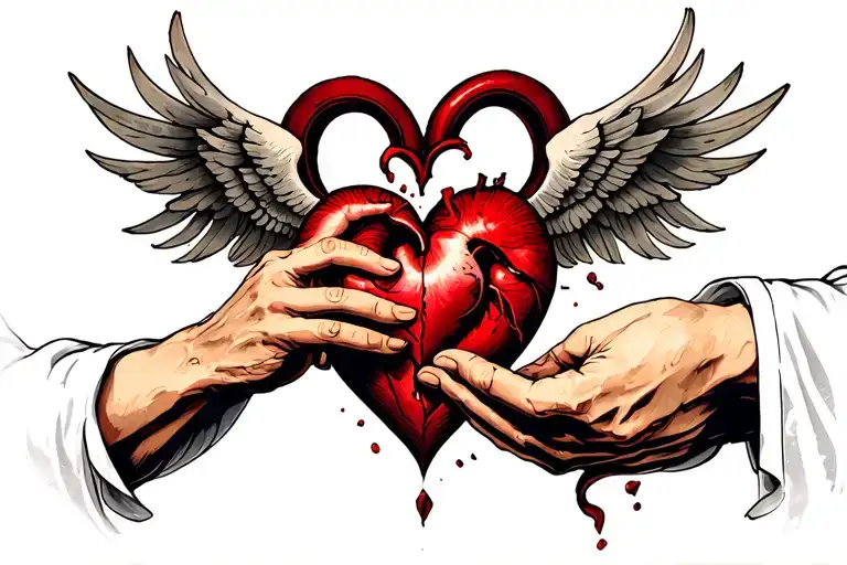 Creation Of Adam With Broken Heart