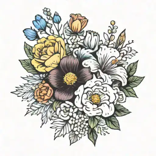 Birth Flower Bouquet