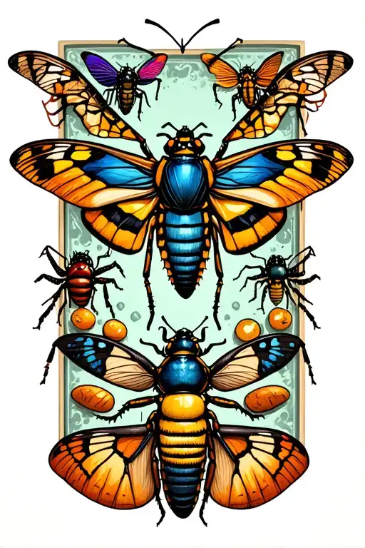 Bugs Like Moths And Pill Bugs And All Sorts Of Other Bugs For A Forearm Piece