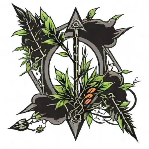 Arrow And Bamboo Tree