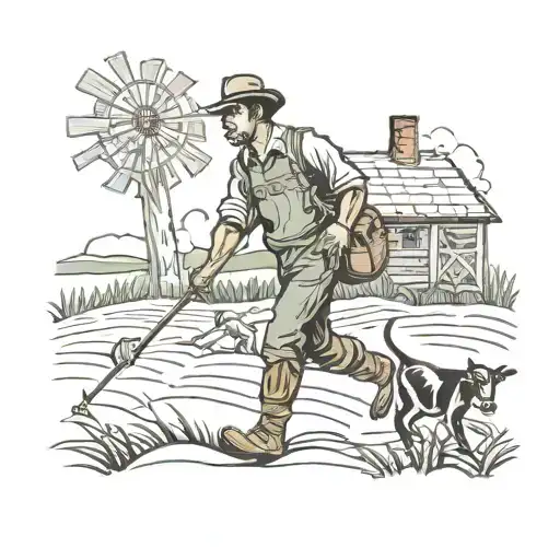 Farmer's Son Walking