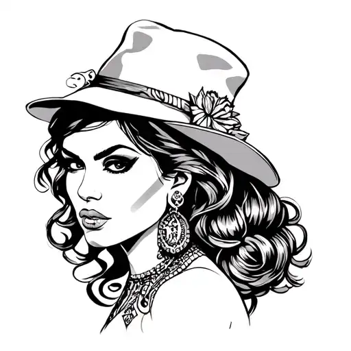 Chicano Gangster Woman