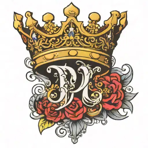 Letter D With Crown