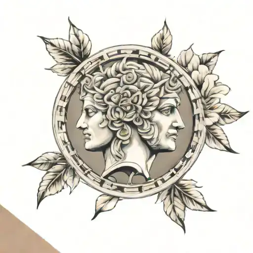 Ancient Greece Microrealism Tattoo Sleeve