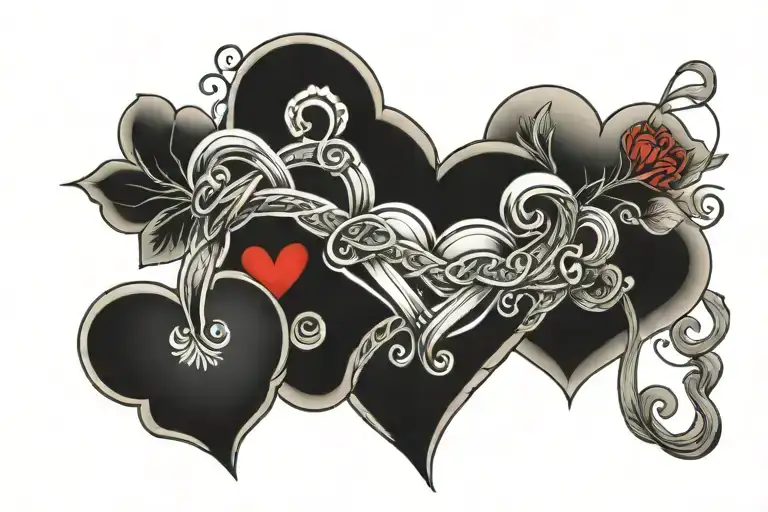 Two Hearts And An Infinity Symbol