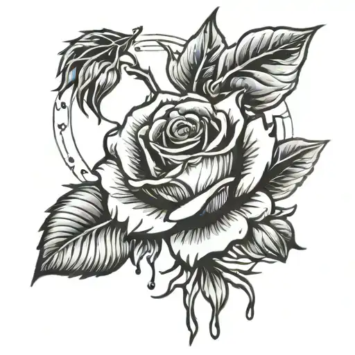 A Rose With 7 Pedals Falling Off That Rose