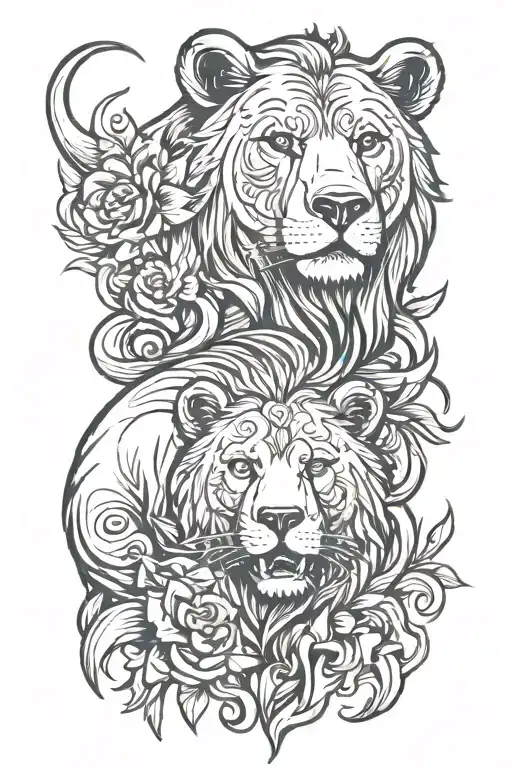 Bear And Lion