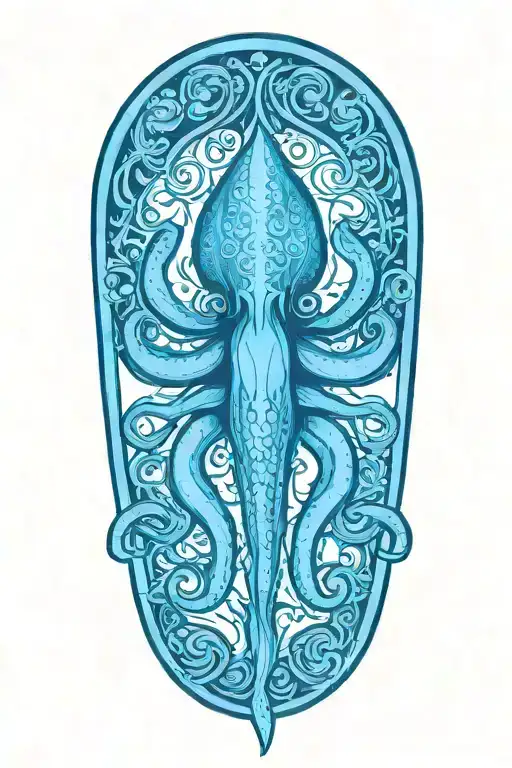 Sailor Jerry Style Squid
