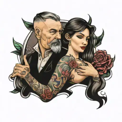 Daughter With Father