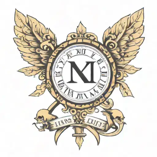 Child's Date Of Birth Roman Numerals Surrounded