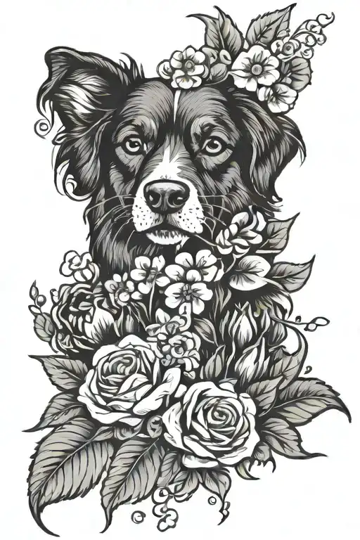 January December July August Birth Flowers And Dog Paw
