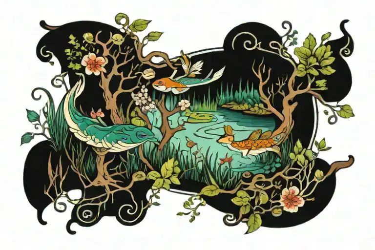 Forest Pond Surrounded