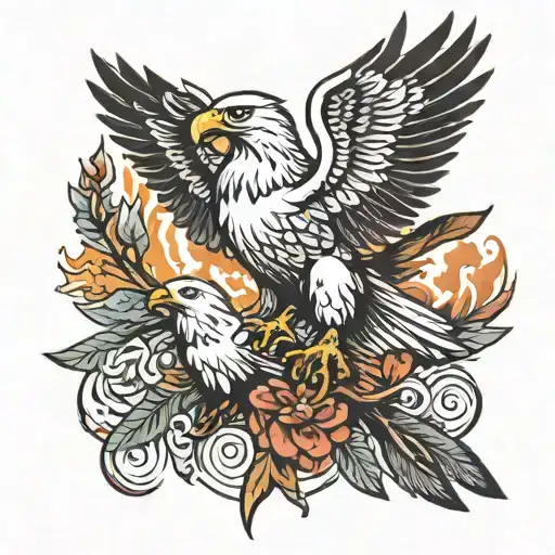 Eagle And Dove Carrying