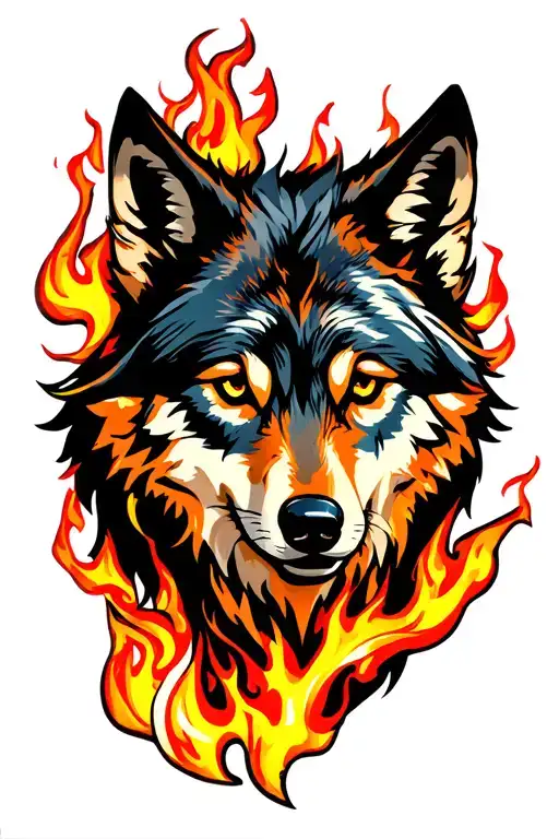Wolf And Fire Men