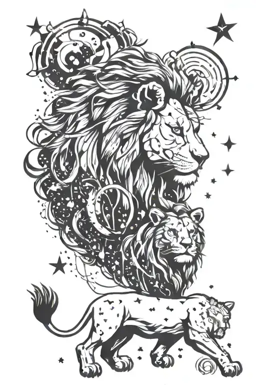 Lion Lioness Taurus Constellation