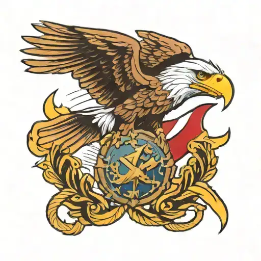Patriotic Eagle Marines