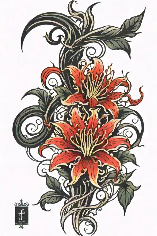 Red Spider Lily Intertwined