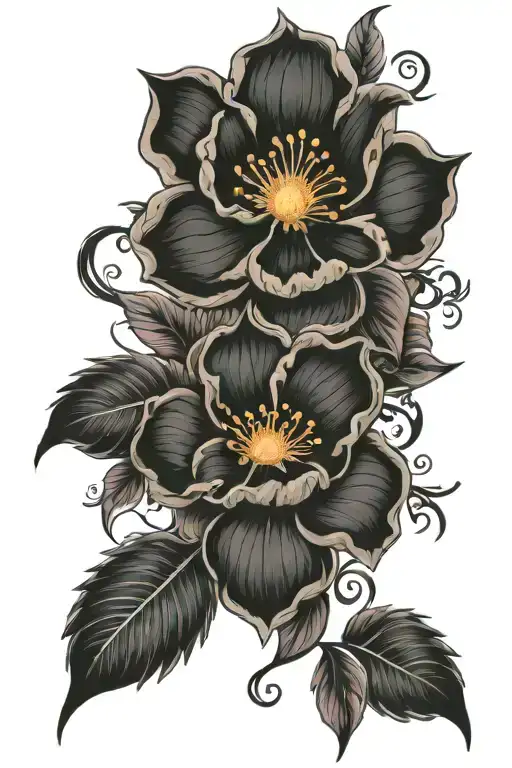 Dark Floral Design