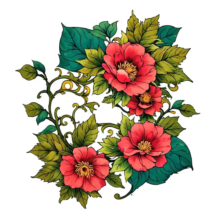 Floral Vine Wrapping