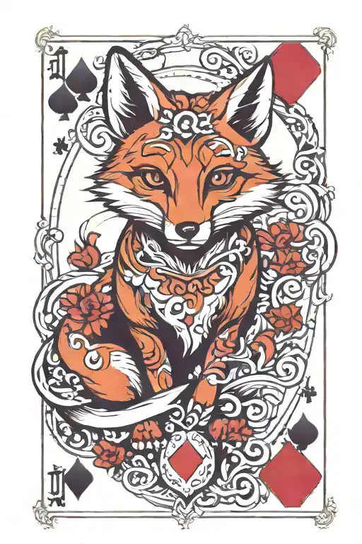 Playing Card Fox