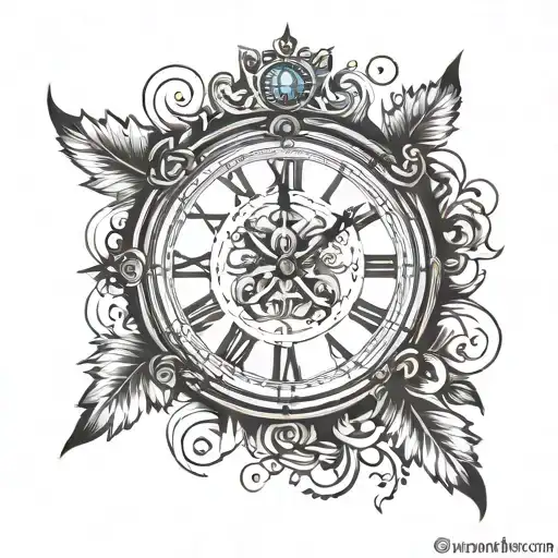 Roman Numeral Clock Face