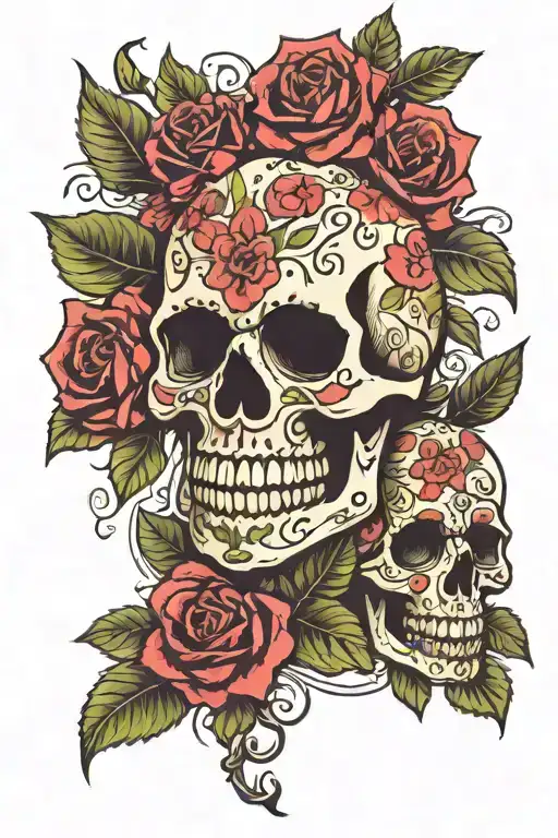 Funny Calaveras Con Rosas