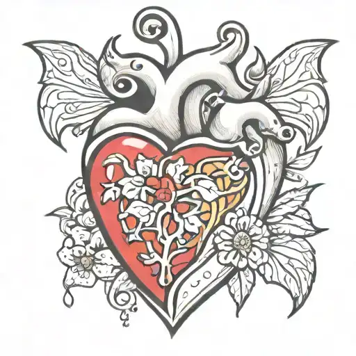 Newborn Baby In Real Heart Shape